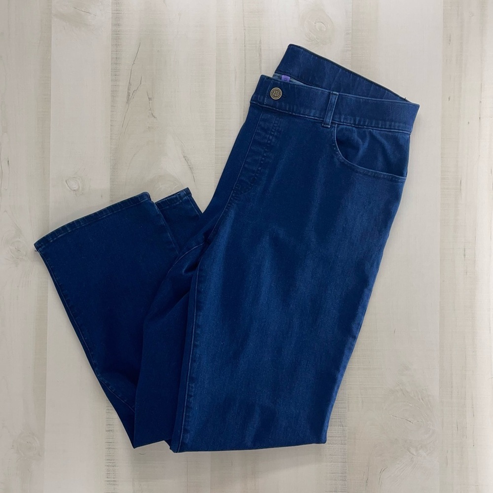 BETABRAND womens XXL blue stretch slimming denim jeans casual weekend